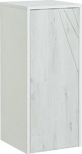 Шкаф-пенал Акватон Сакура 33x77 см белый / светлое дерево 1A220703SKW80 фото 1
