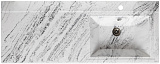 Раковина-столешница Runo SoloGrande Gamma 120 УТ000003590 левая белый мрамор фото 1