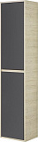 Шкаф-пенал Акватон Лофт Урбан 37x160 см серый / светлое дерево 1A248103LQX60 левый фото 1