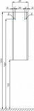 Шкаф-пенал Акватон Сакура 33x99 см белый / светлое дерево 1A220803SKW8R правый фото 2