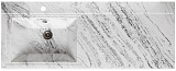 Раковина-столешница Runo SoloGrande Gamma 120 УТ000003591 правая белый мрамор фото 1