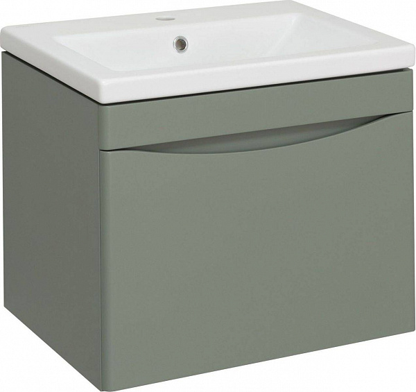 Мебель для ванной Runo Афина 60 подвесная зеленая фото 2