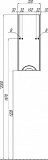 Шкаф-пенал Акватон Сильва 32x78 см белый 1A215703SIW7L левый фото 5