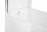 Акриловая ванна Besco Inspiro 150x70 WAI-150-NLE левая с душевой шторкой фото 4