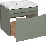 Мебель для ванной Runo Афина 60 подвесная зеленая фото 3