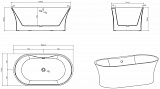 Акриловая ванна BelBagno 150x80 BB201-1500-800 фото 6
