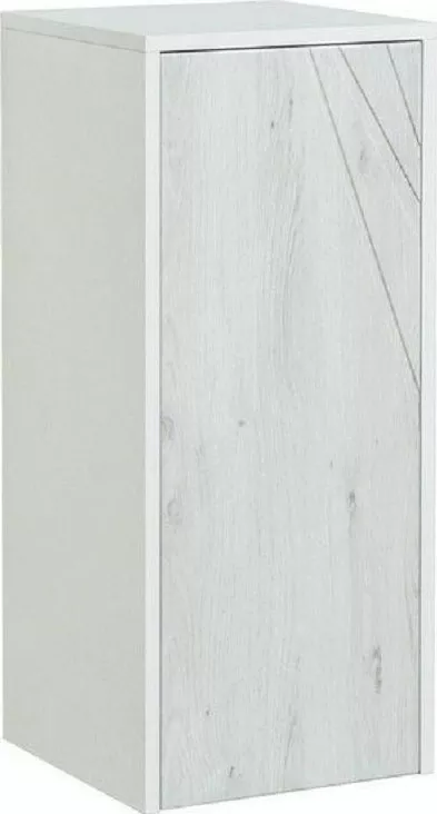 Шкаф-пенал Акватон Сакура 33x77 см белый / светлое дерево 1A220703SKW80